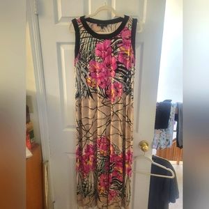 Floral maxi dress, vintage